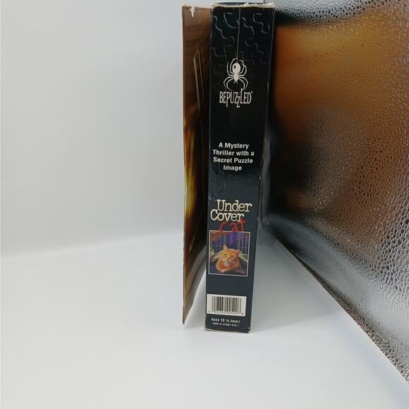 Vintage Under Cover Cat Mystery Story Jigsaw Puzzle 1996 Bepuzzled New Sealed - Picture 6 of 7
